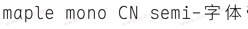 maple mono CN semi字体转换